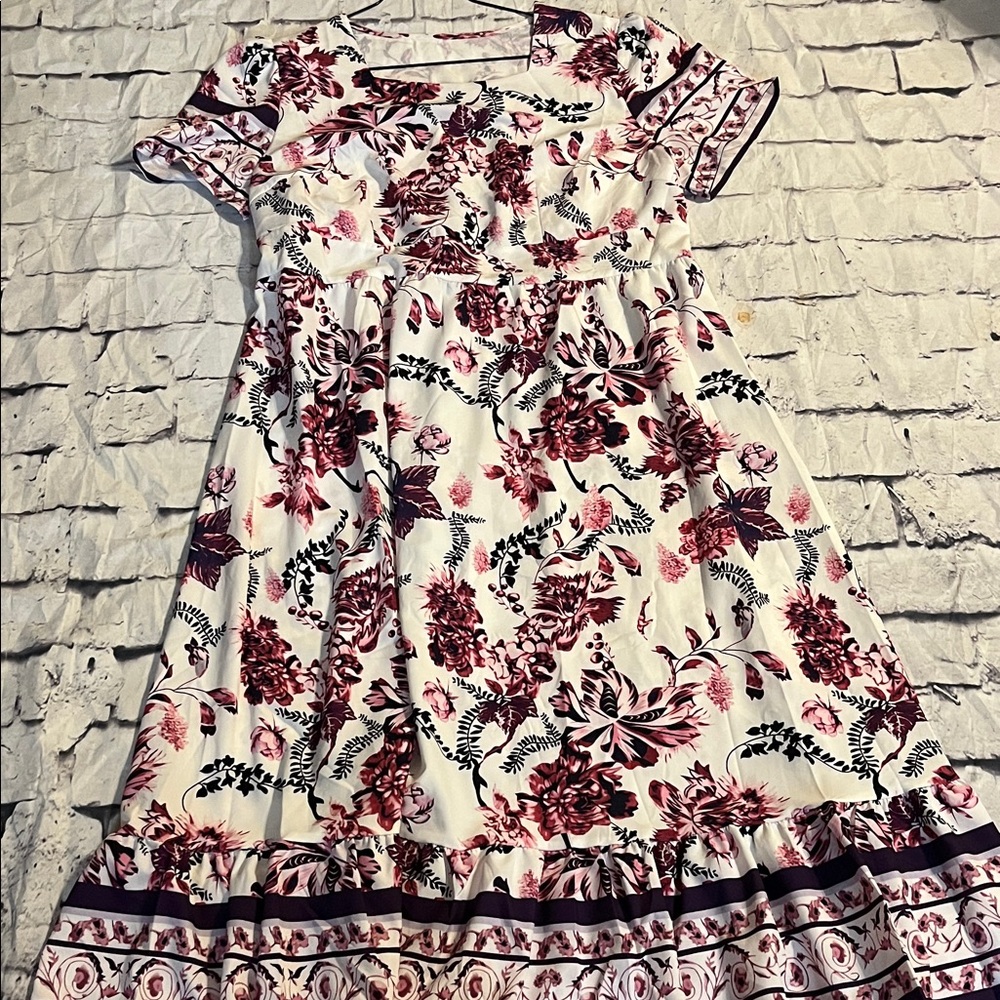 Floral Short Sleeve Dress